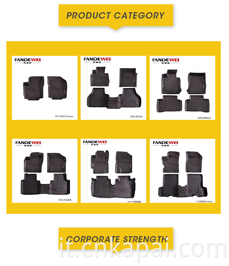 Tappetini per auto più vendute Best Selling Car Mats